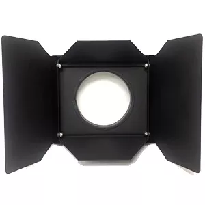 AAdynTech Punch Barn Door, 4 Leaf Barndoor - Black