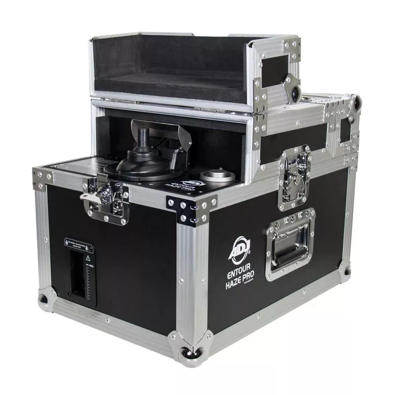 ADJ Entour Haze Pro, Pro Haze Machine, DMX, Timer, Continuous and Manual Control, 3 and 5 Pin DMX, 3000 Cubic Feet per Minute, PowerCon Input, Oil Based