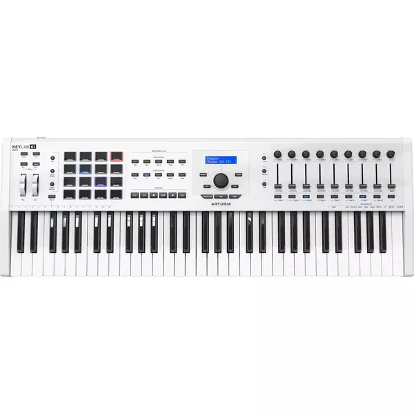 Arturia KeyLab MKII 61 - Professional MIDI Controller and Software (White)