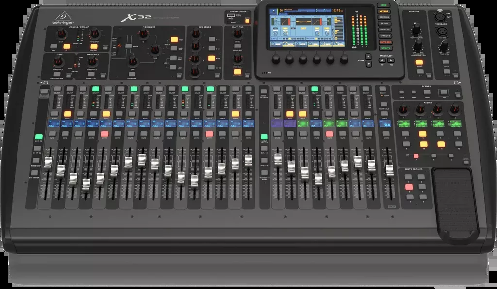 Behringer X32 40-Input, 25-Bus Digital Mixing Console with 32 Programmable MIDAS Preamps