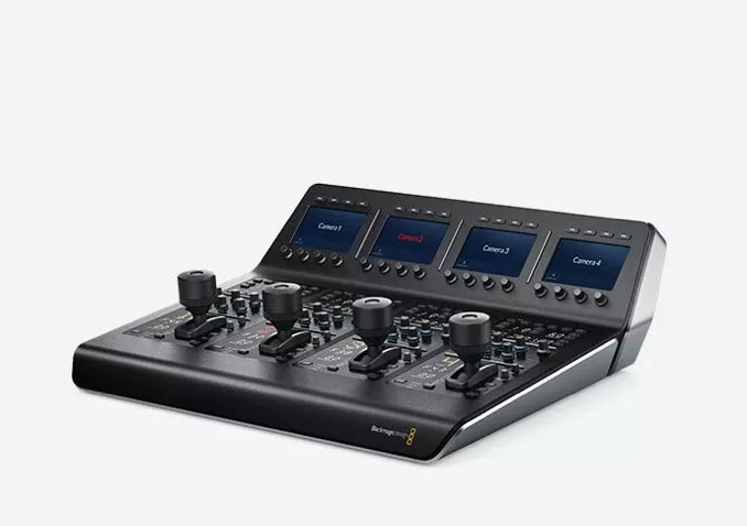 Blackmagic ATEM Camera Control Panel, Control up to 4 cameras at the same time using the same controls used on high end broadcast camera controllers