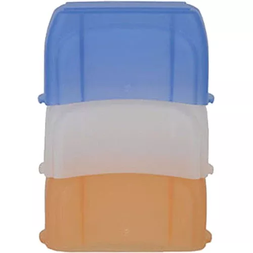 Cactus Color Diffusion Cap Kit DC-60 Color Diffusers, White/Blue/Orange