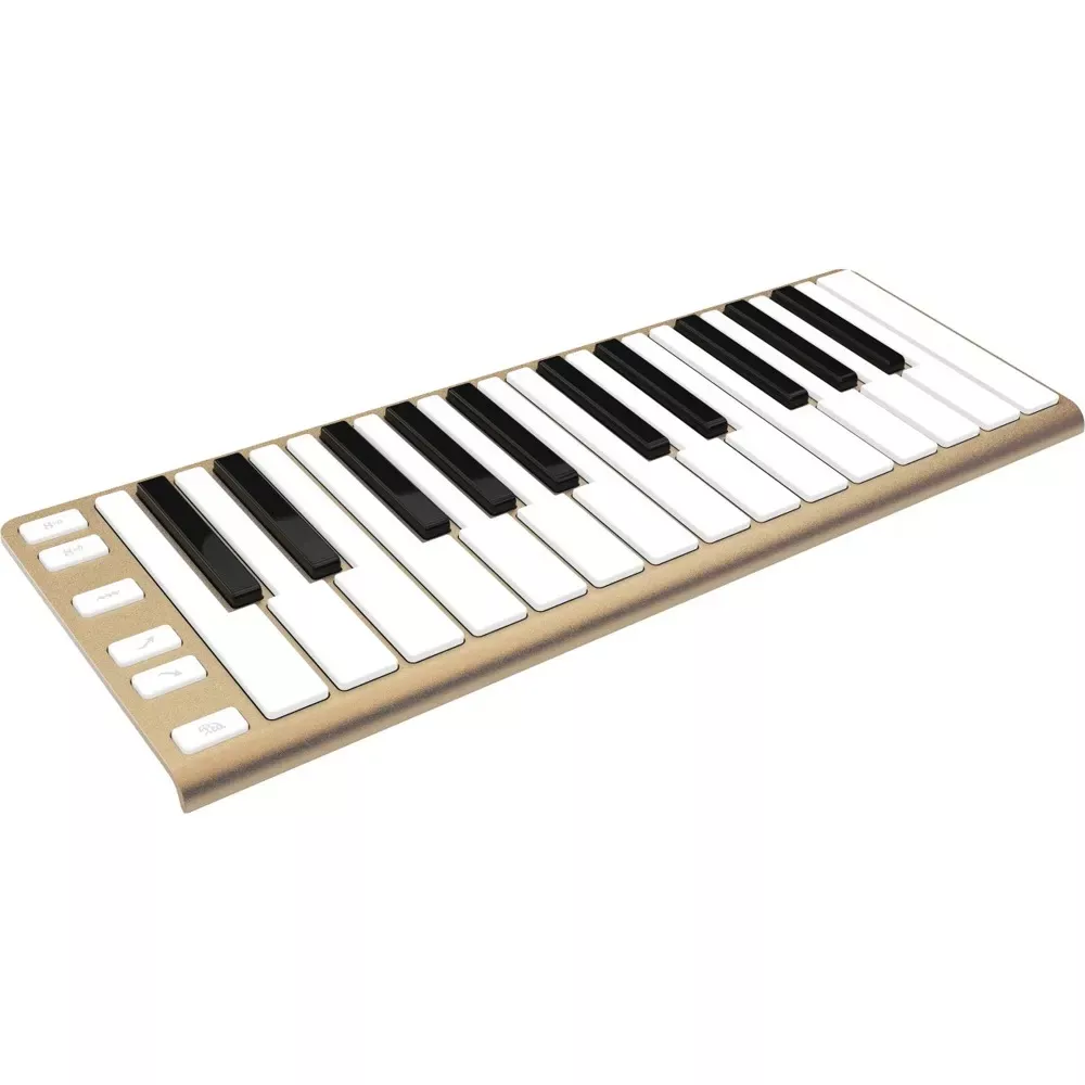 CME Xkey Portable Slim USB MIDI 25-Key Keyboard Controller (Champagne)