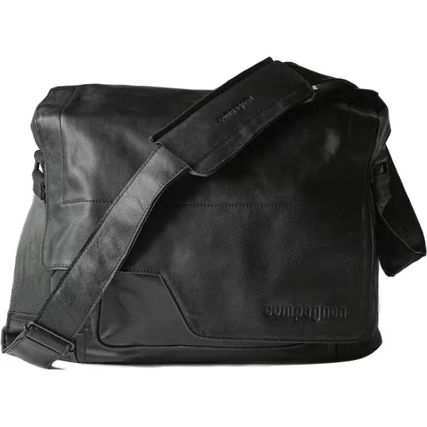 compagnon "the messenger" Generation 2 Camera Bag (Black, Leather)
