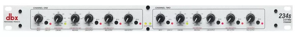 dbx 234s Stereo 2/3 Way,Mono 4-Way Crossover
