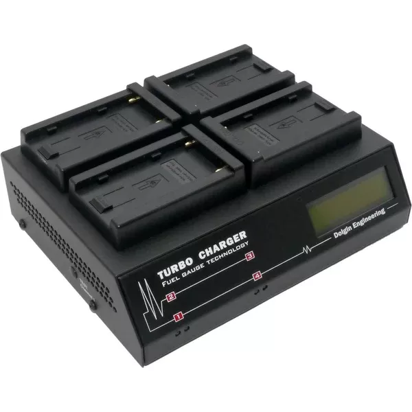 Dolgin Engineering TC400 Four-Position Simultaneous Battery Charger for Sony L-Series