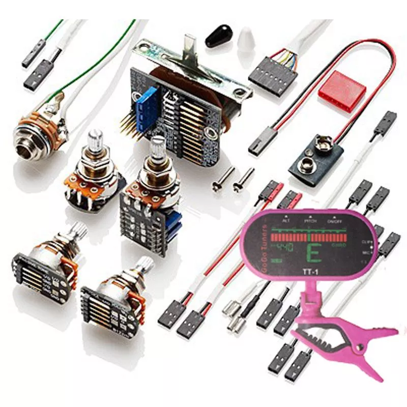 EMG 3 Pickup Conversion Wiring Kit PPP Push / Pull - Short Shaft w/ Fr