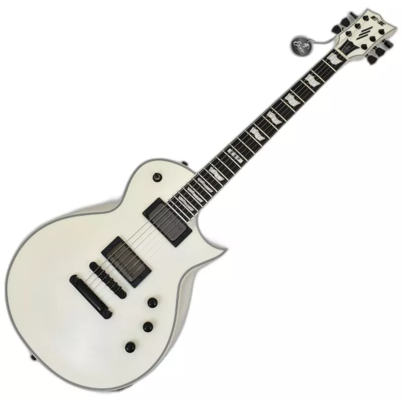 ESP E-II Eclipse Snow White Satin Guitar B-Stock 1213