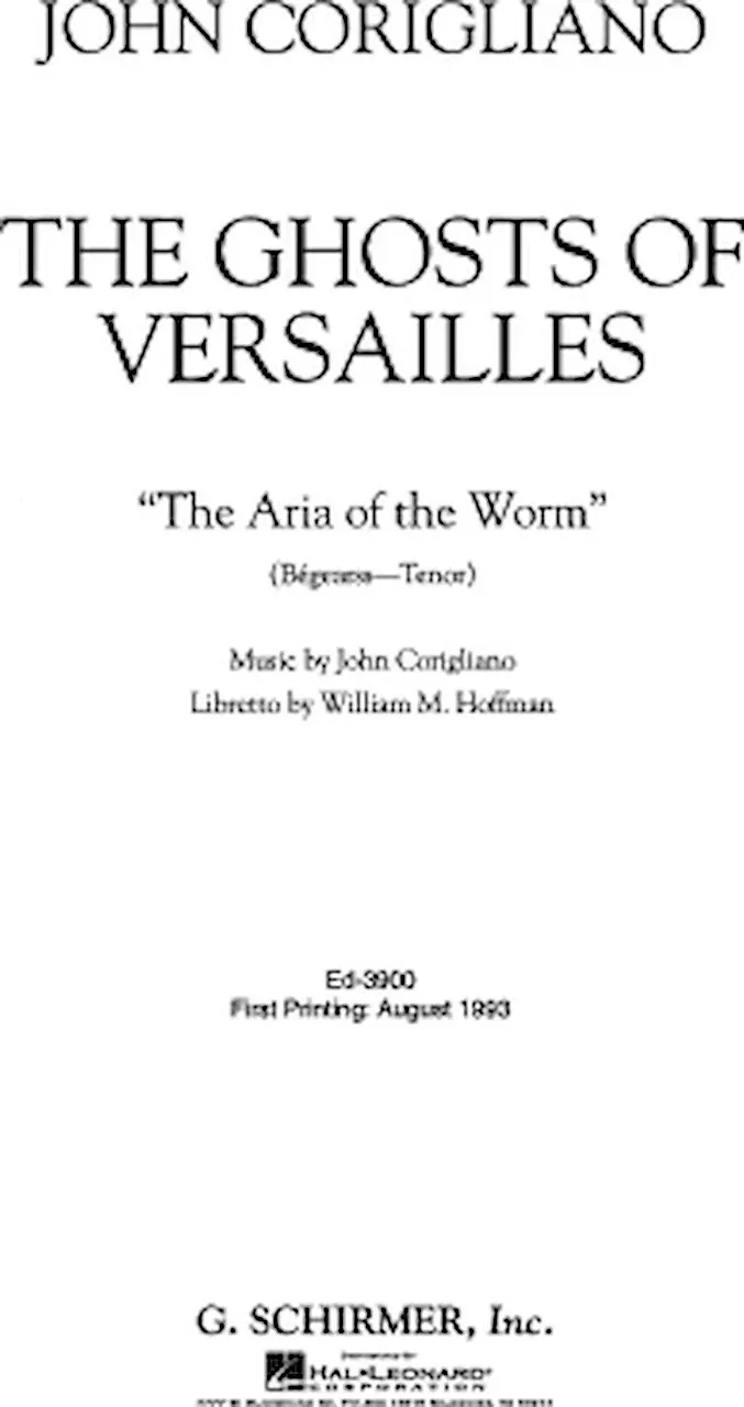 G. Schirmer, Inc. Aria of the Worm