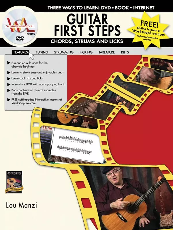 Guitar First Steps: Chords, Strums, And Licks Book & DVD