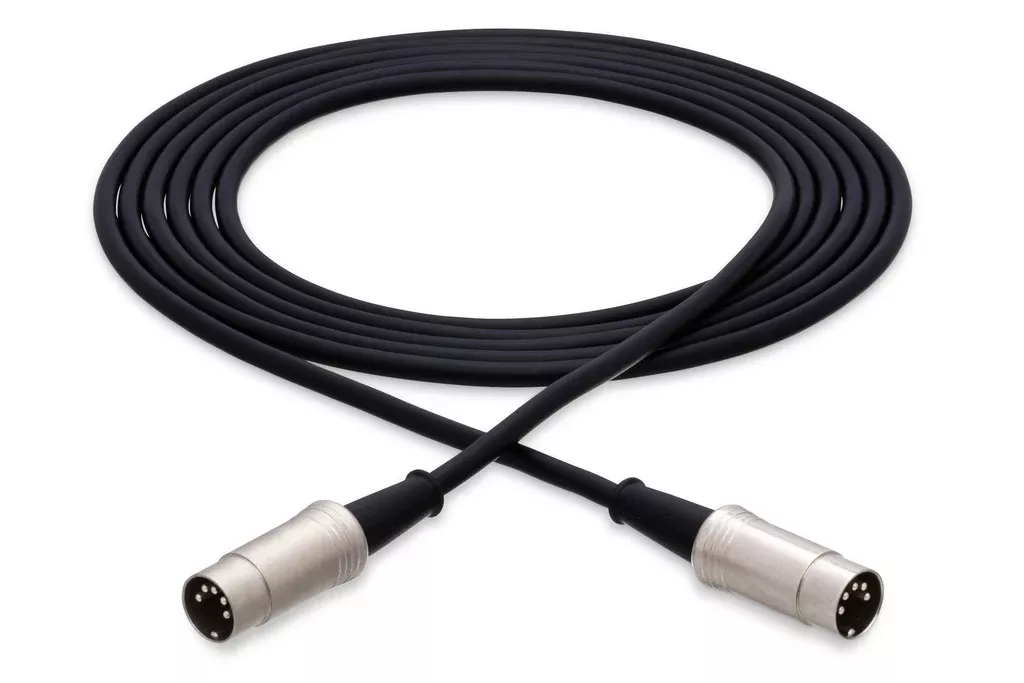 HOSA - Pro MIDI Cable, Serviceable 5-pin DIN to Same, 20 ft