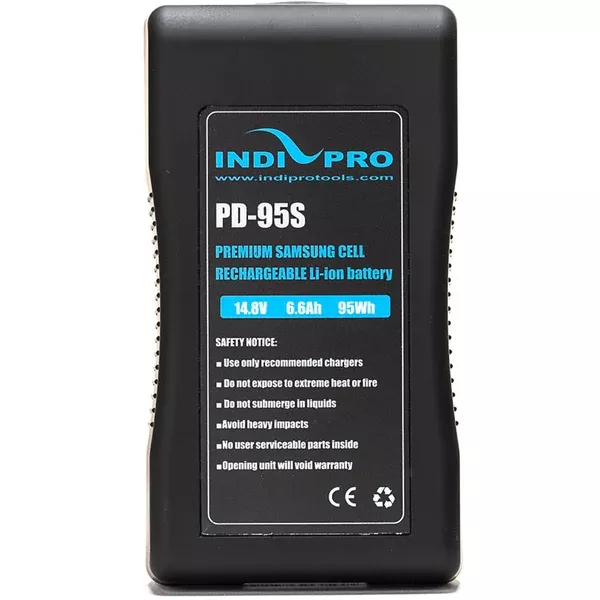 IndiPRO Tools Compact 95Wh V-Mount Li-ion Battery