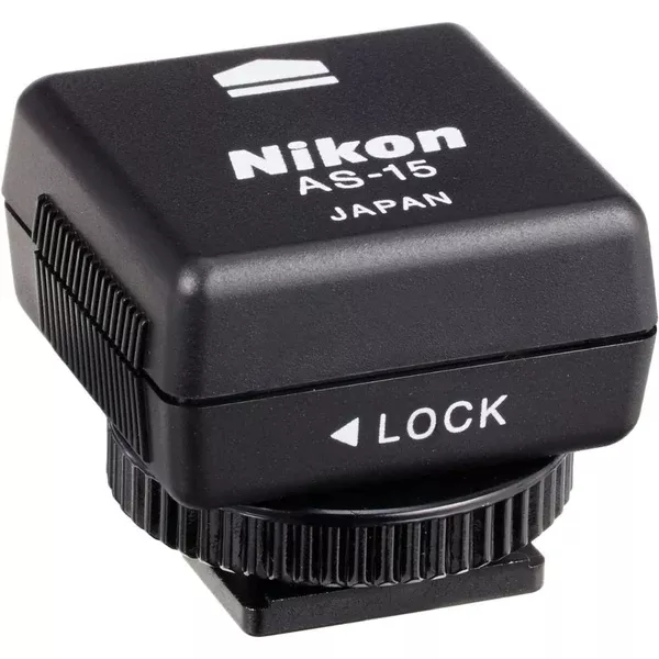 Nikon AS-15 Sync Terminal Adapter (Hot Shoe to PC)