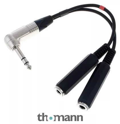 pro snake Y-Adapter Cable L-Jack S/2xM
