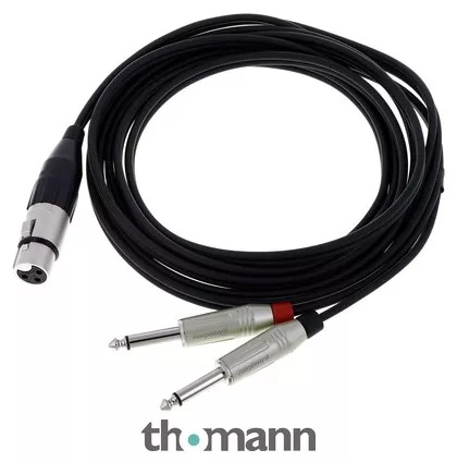 pro snake Y-Cable XLRF / 2x Jack