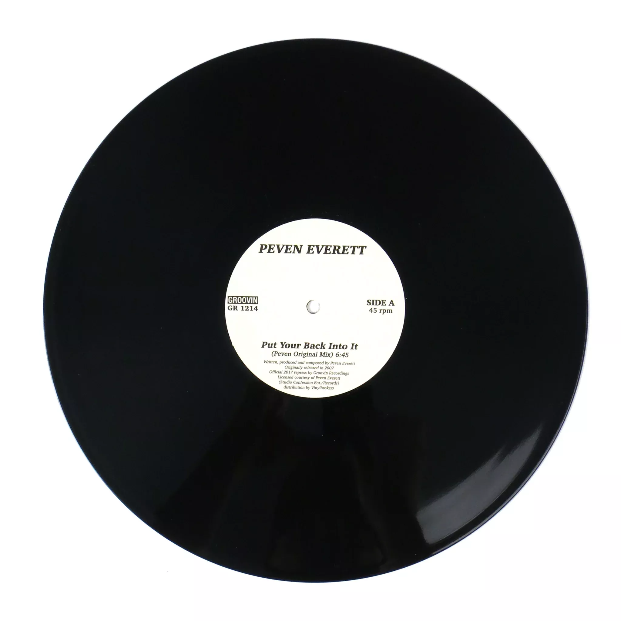 Put Your Back Into It Vinyl 12"