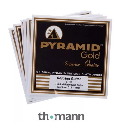 Pyramid Gold Flatwound 011-048