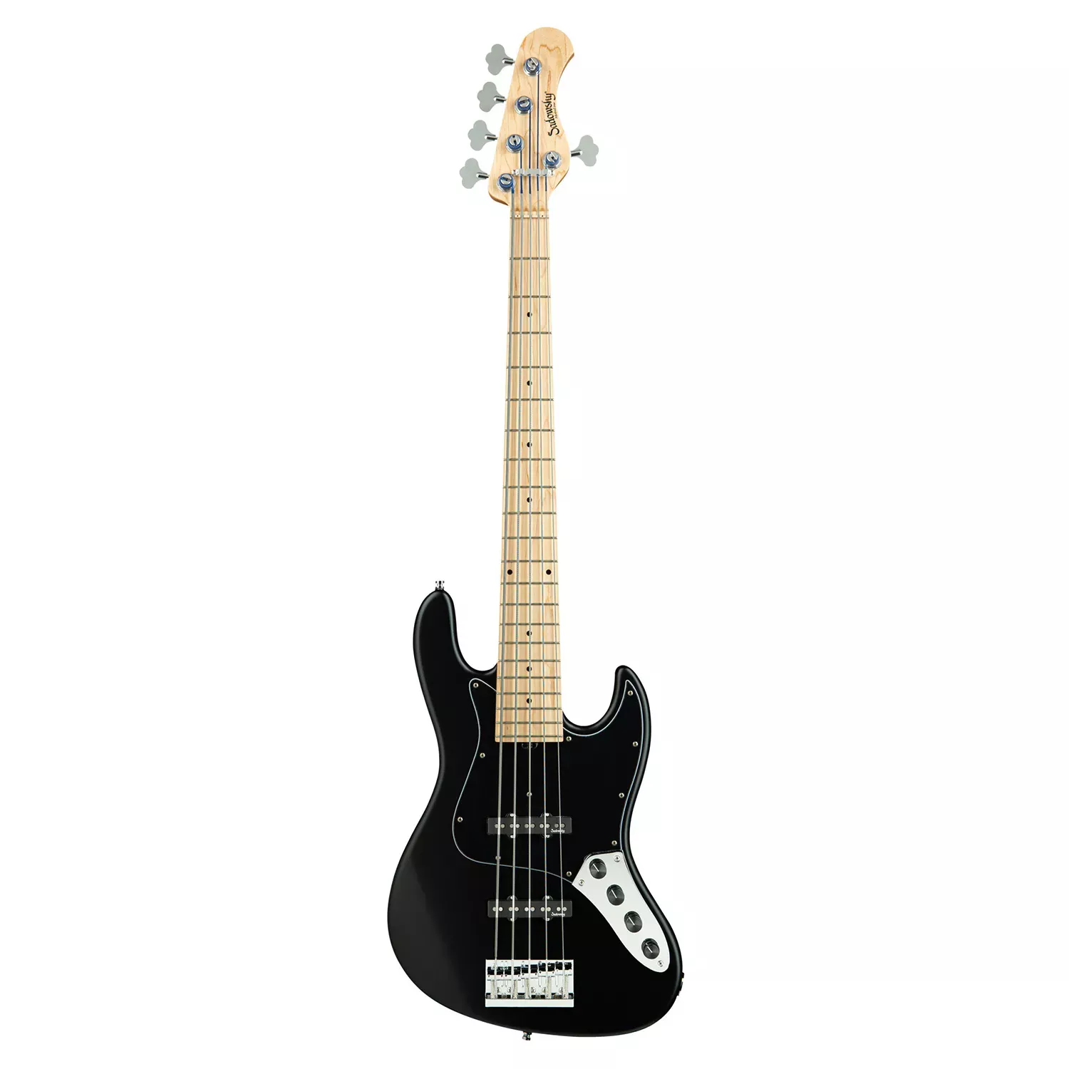 Sadowsky MetroLine 21-Fret Vintage J/J 5-String Bass, Solid Black Satin