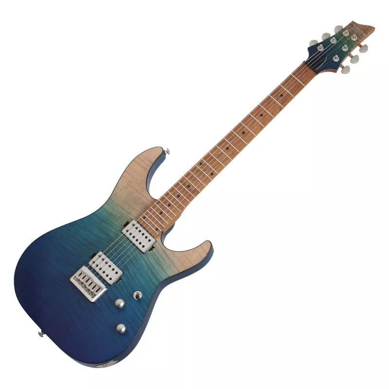 Schecter C-1 Standard Plus guitar in Blue Fade