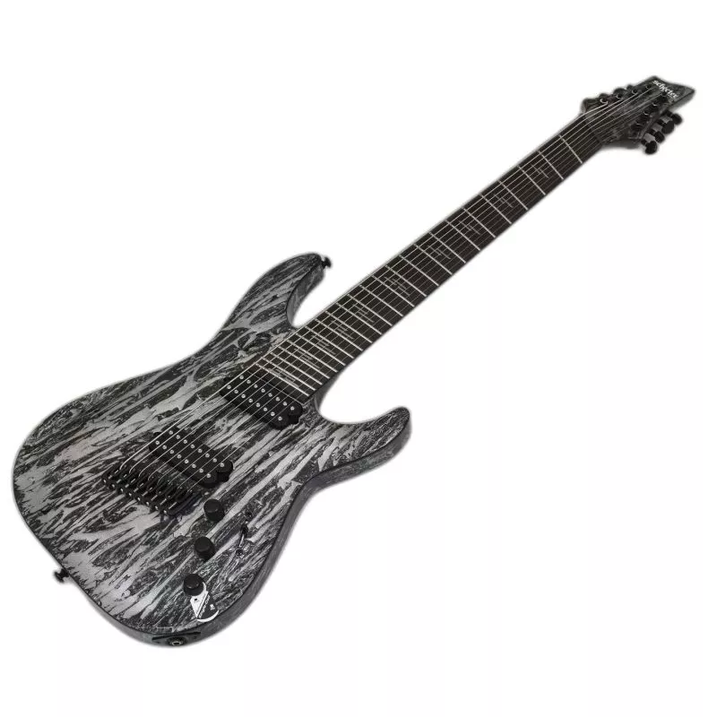 Schecter C-8 Multiscale Silver Mountain Electric Guitar B-Stock 2006
