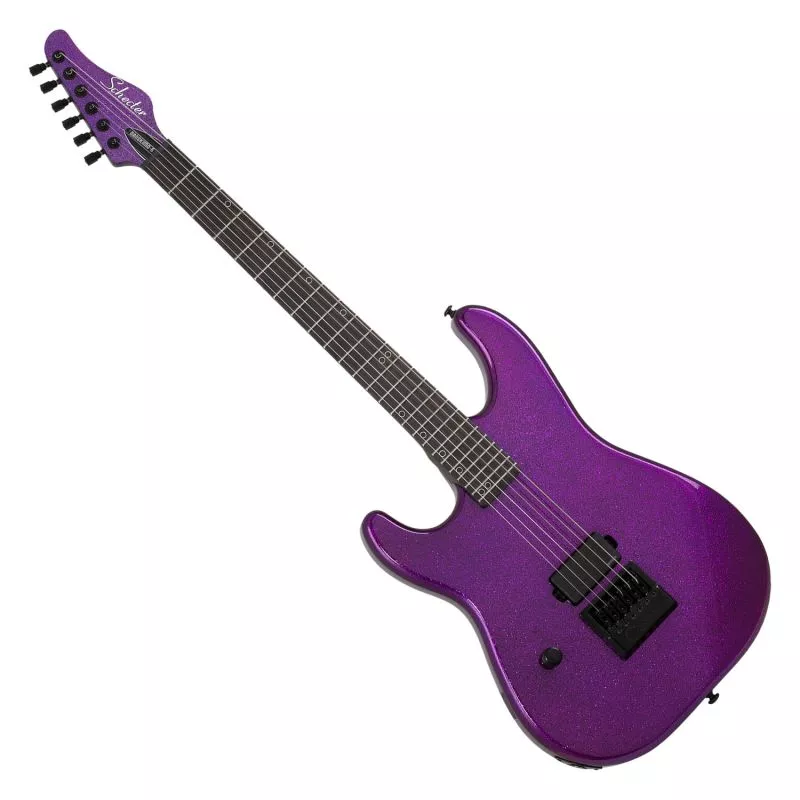 Schecter Danskimo-6 LH guitar in Purple Sparkle