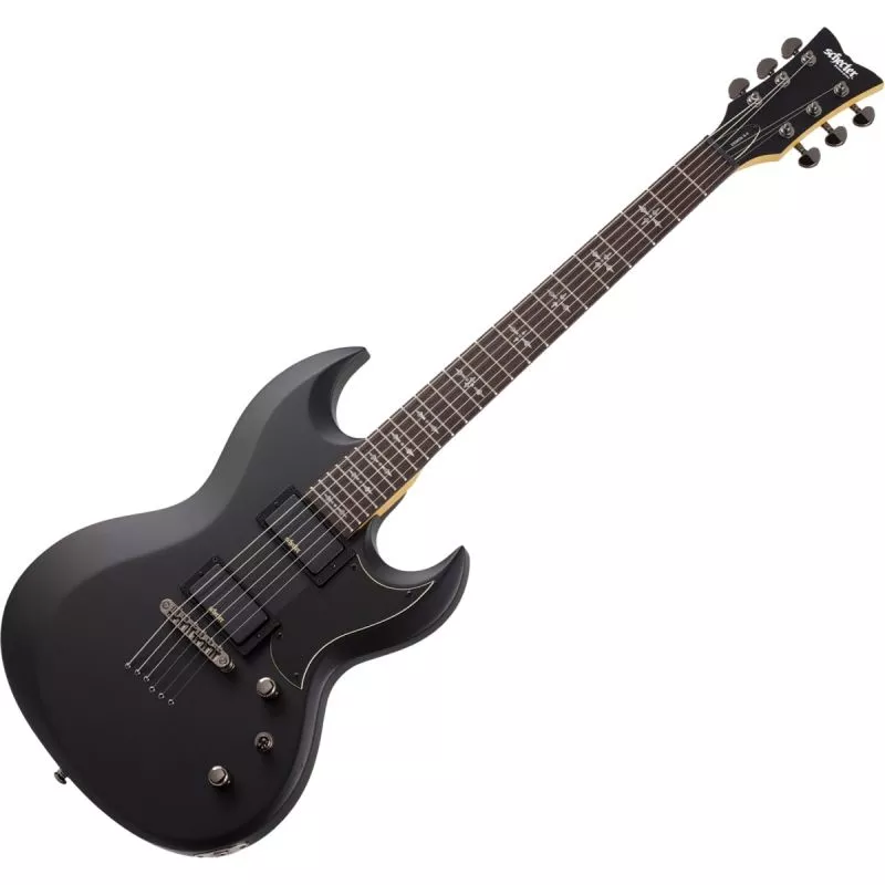 Schecter Demon S-II guitar in Satin Black