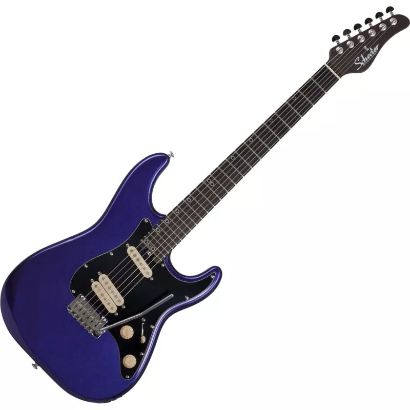 Schecter MV-6 guitar in Metallic Purple