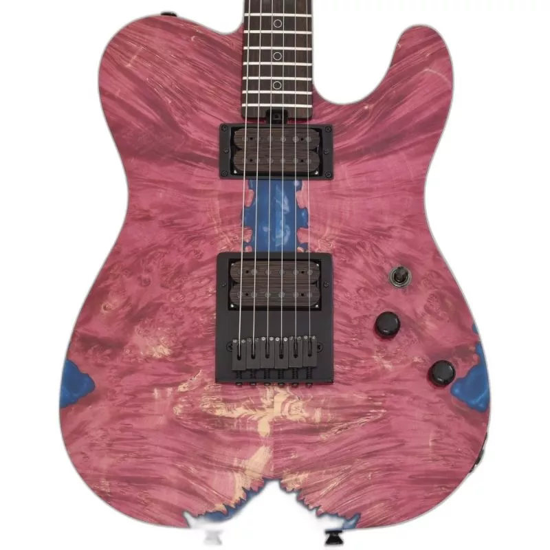 Schecter PT Masterwork Custom Guitar with Buckeye Burl Stabilized top