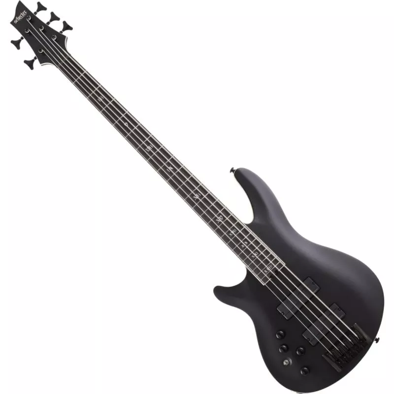 Schecter SLS Evil Twin-5 LH bass in Satin Black