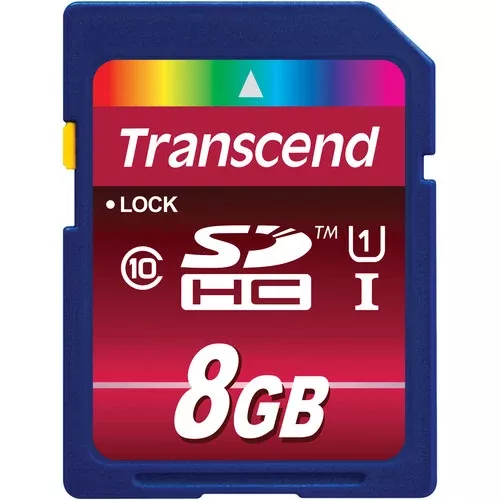Transcend 8GB SDHC Memory Card Class 10